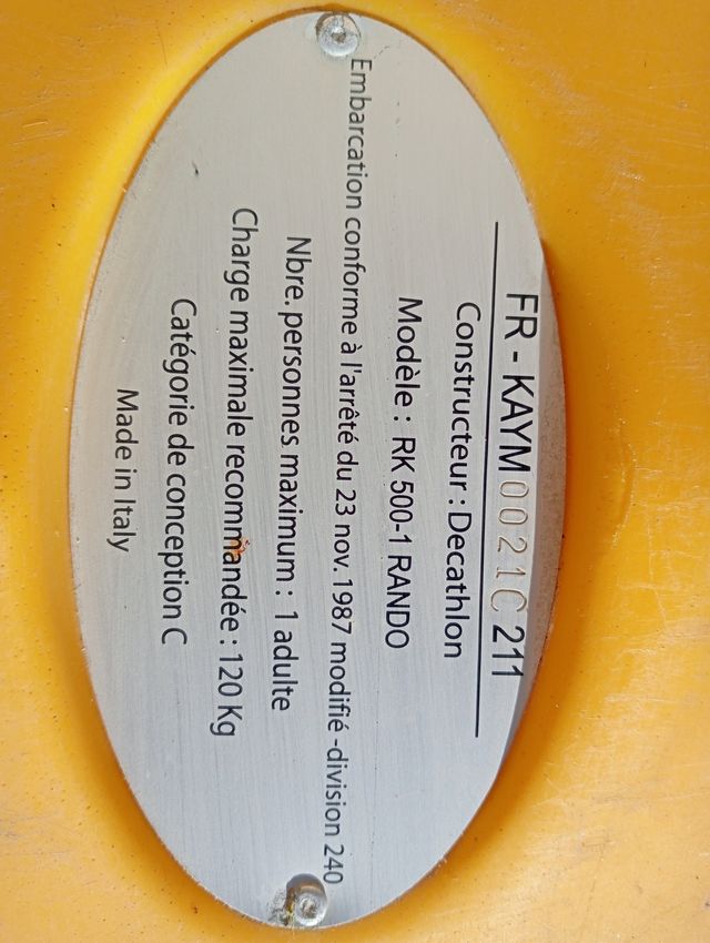 Kayak rígido Tribord RK500