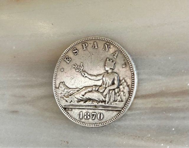 5 Pesetas Plata 1870