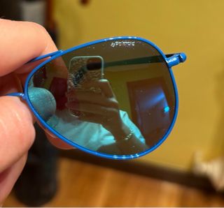 Gafas Polaroid Espejo Azul Niño con funda