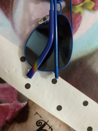 Gafas Polaroid Espejo Azul Niño con funda