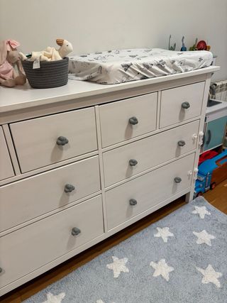 Cómoda Ikea Hemnes 8 cajones blanca
