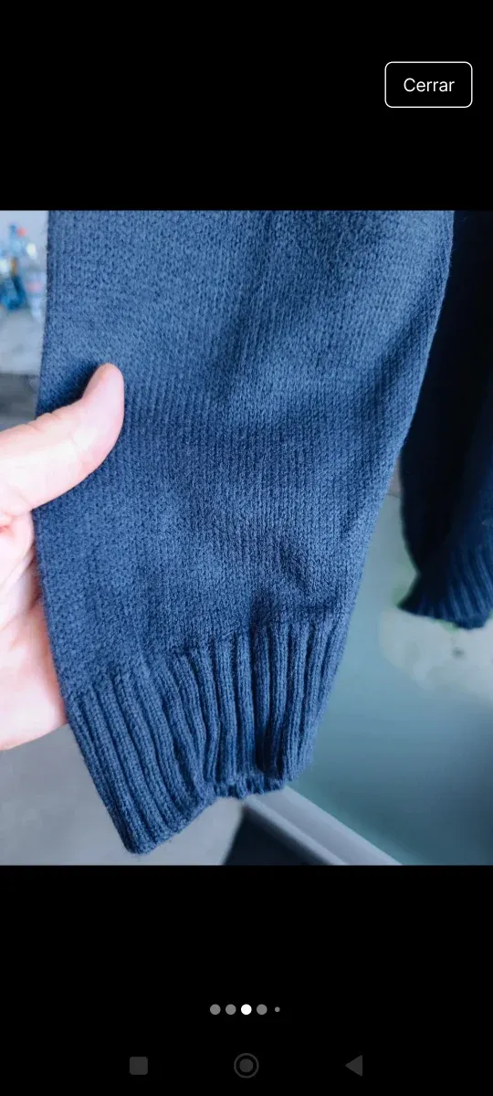 Jersey azul talla 56-58 con adorno de regalo