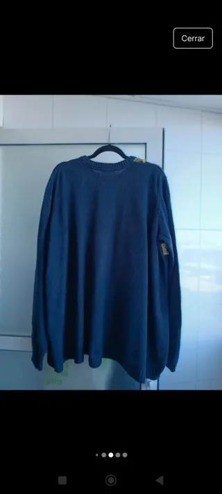 Jersey azul talla 56-58 con adorno de regalo