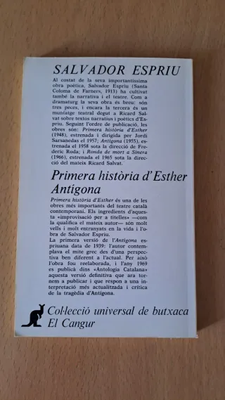 Primera història d'Esther i Antígona