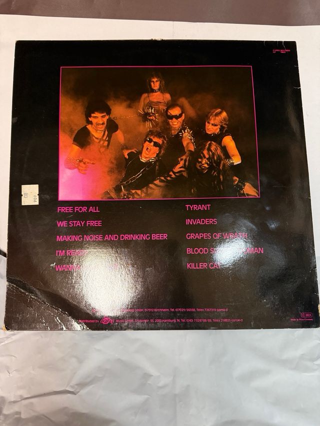 LP Tyrant Mean Machine vinile 1984