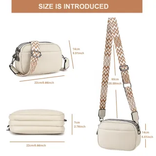 Bolso bandolera mujer piel sintética