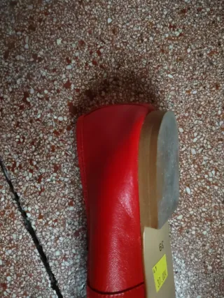 Manoletinas rojas con lazo