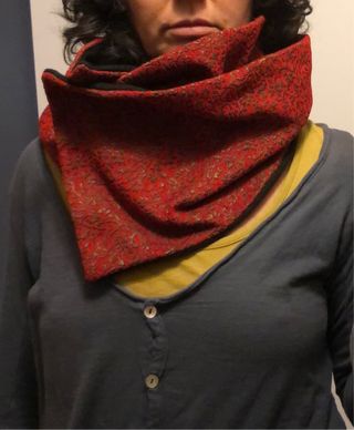 Bufanda cuello rojo