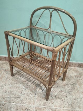 Mesitas Bambú Vintage Cristal