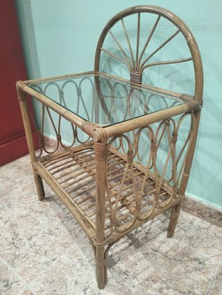 Mesitas Bambú Vintage Cristal