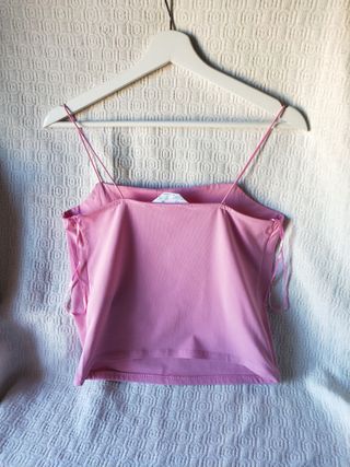 Camiseta tirantes rosa pastel Primark M mujer