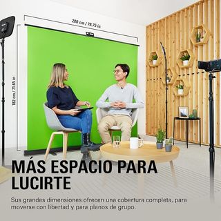 Pantalla Croma Verde Portátil