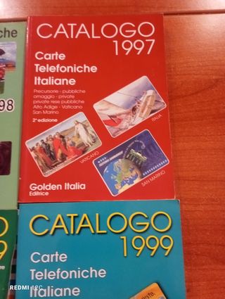 Cataloghi Schede Telefoniche 1997-1999