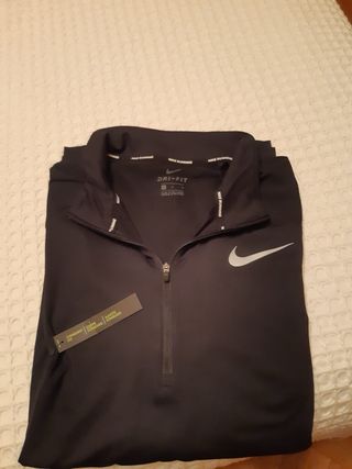 Nike Sudadera Media Cremallera Negra