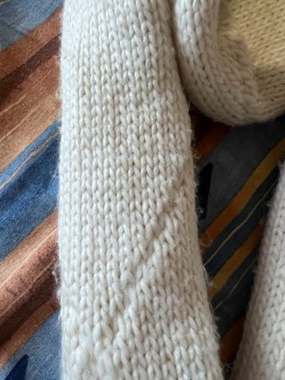 Bufanda Pimkie blanca tejida