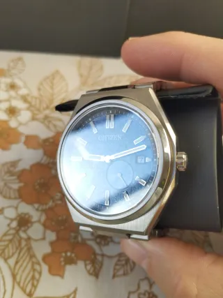 Reloj Citizen Automático Titanio Azul