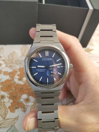 Reloj Citizen Automático Titanio Azul