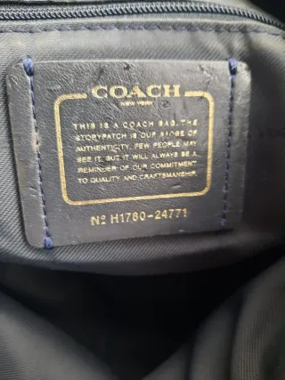 Bolso Coach Gris Piel