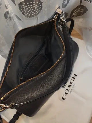 Bolso Coach Gris Piel