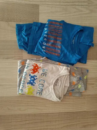 Pack dos pijamas niño de manga larga talla 6-7 año