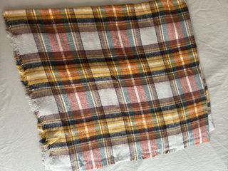 Bufanda Zara Cuadros Multicolor