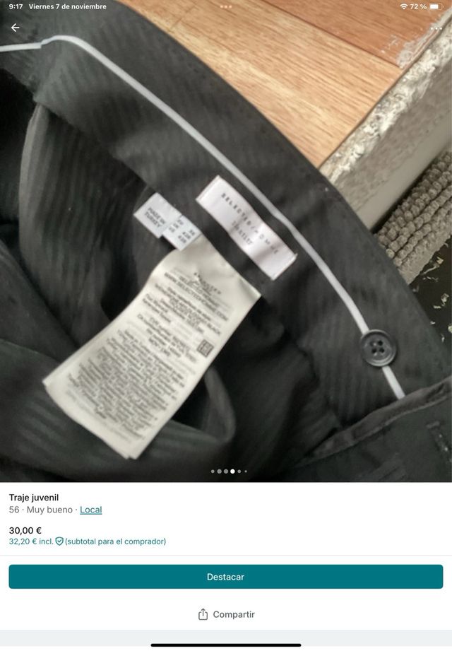 traje graduación joven