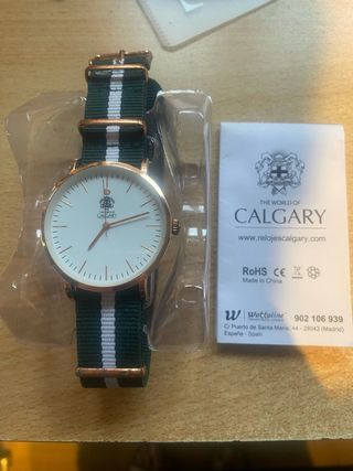 Reloj Calgary Hombre Oro y Verde