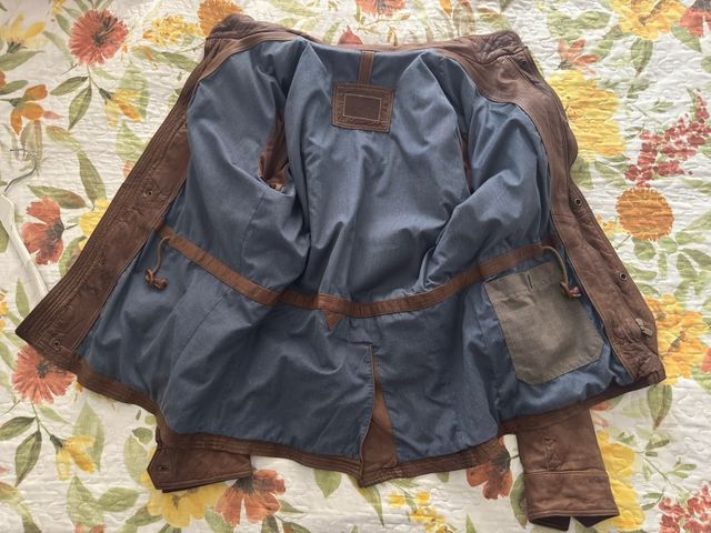 Chaqueta Massimo Dutti Piel Marrón.