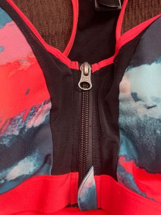 Sujetador deportivo cremallera frontal