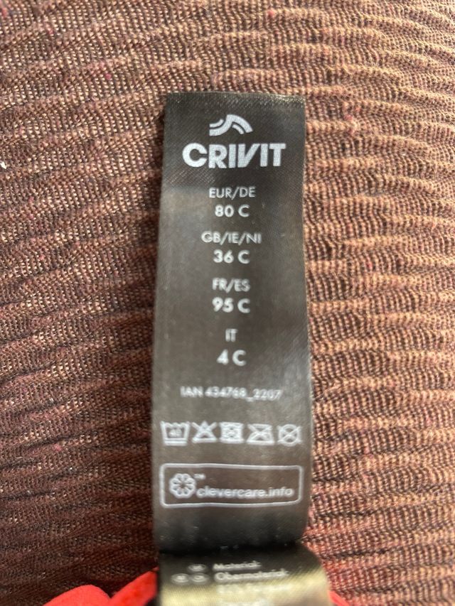 Sujetador deportivo cremallera frontal