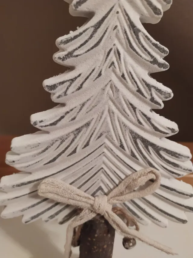 Arbolito Navideño Madera Blanco