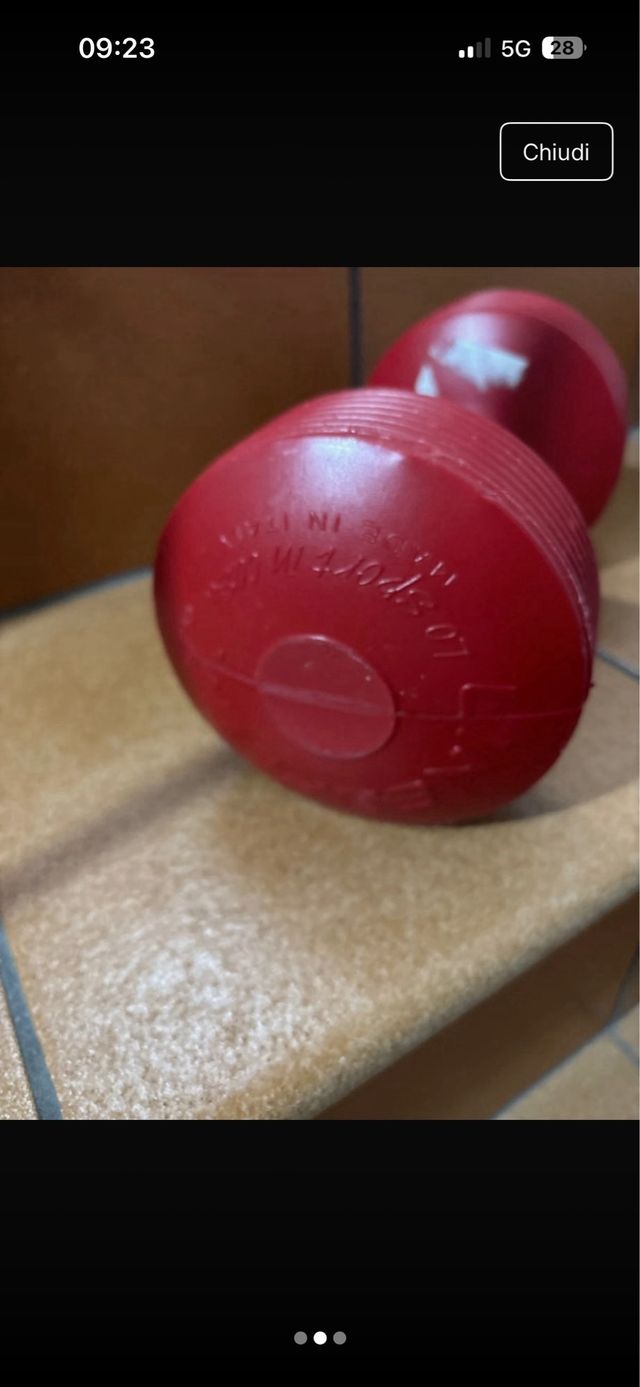 Manubrio peso 3kg, quasi nuovo