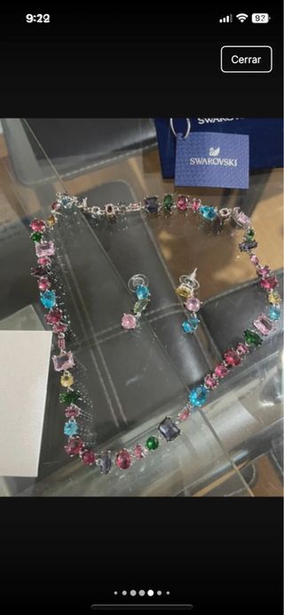 Conjunto collar y pendientes Swarovski