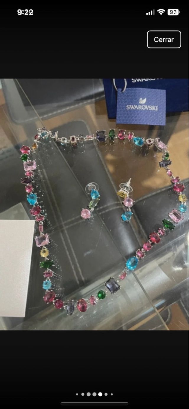 Conjunto collar y pendientes Swarovski