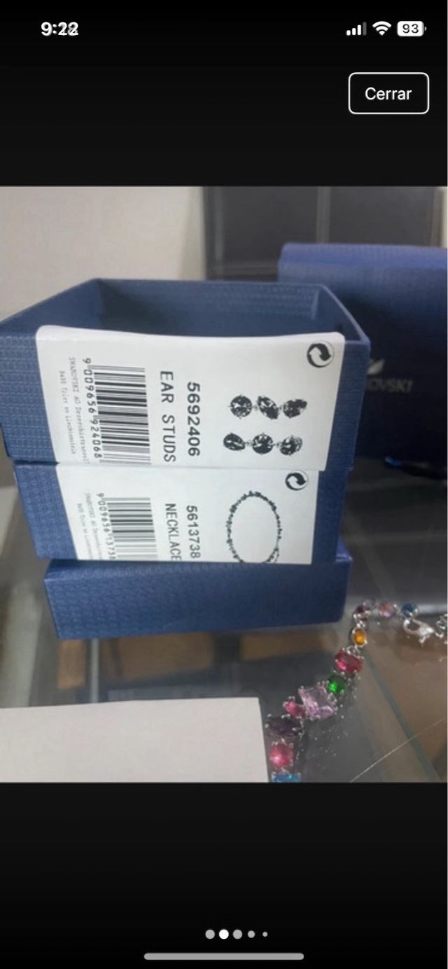 Conjunto collar y pendientes Swarovski