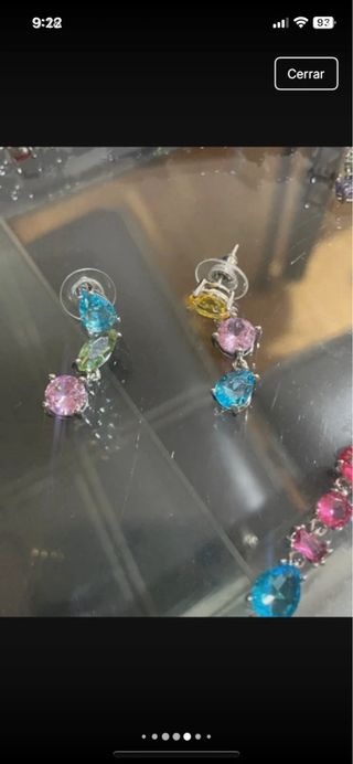 Conjunto collar y pendientes Swarovski