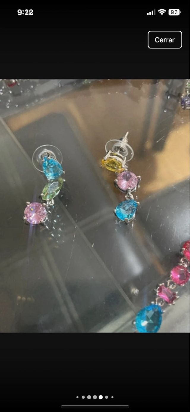 Conjunto collar y pendientes Swarovski