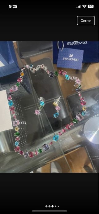 Conjunto collar y pendientes Swarovski