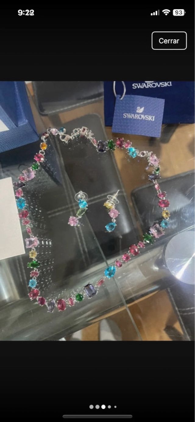 Conjunto collar y pendientes Swarovski