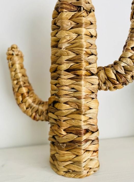 Decoração de Cactos com Fibras Naturais