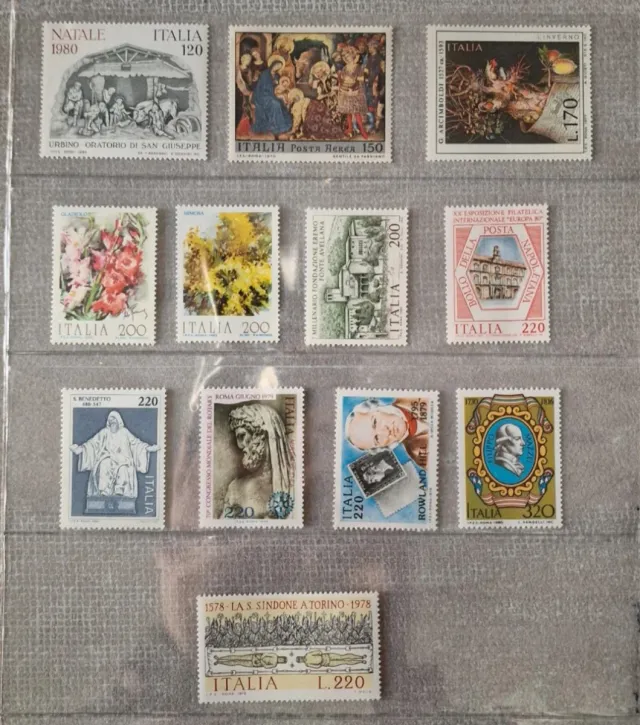 Lotto 38 francobolli Repubblica Italiana