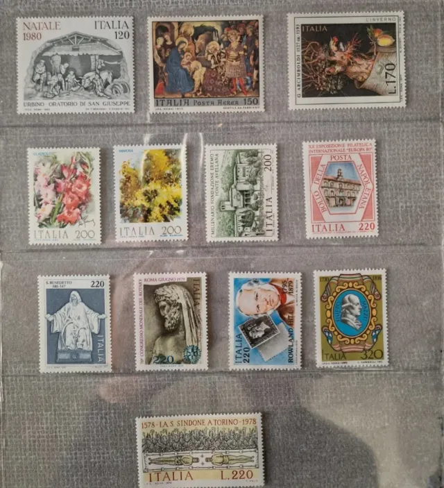 Lotto 38 francobolli Repubblica Italiana