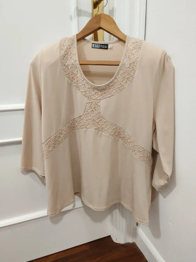 Blusa T SG Beige