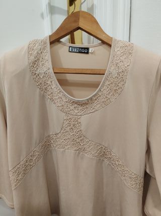 Blusa T SG Beige