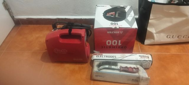 Grupo soldar y careta de soldar