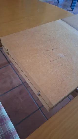 Mesa de comedor extensible de madera