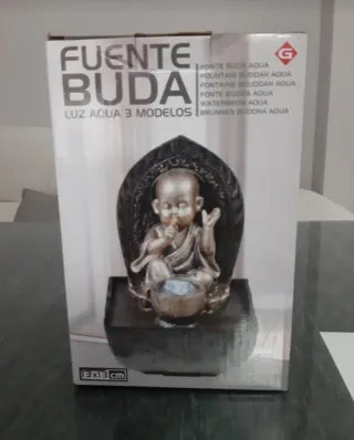 Fuente Buda Agua de resina,Luz Aqua 3 Modelos