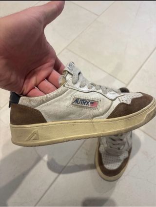 Autry Sneakers Donna Bianche Marroni