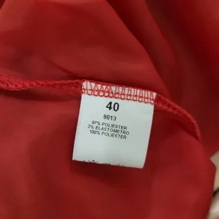 Vestido fiesta corto encaje rojo