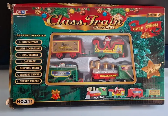 Treno di Natale a batteria